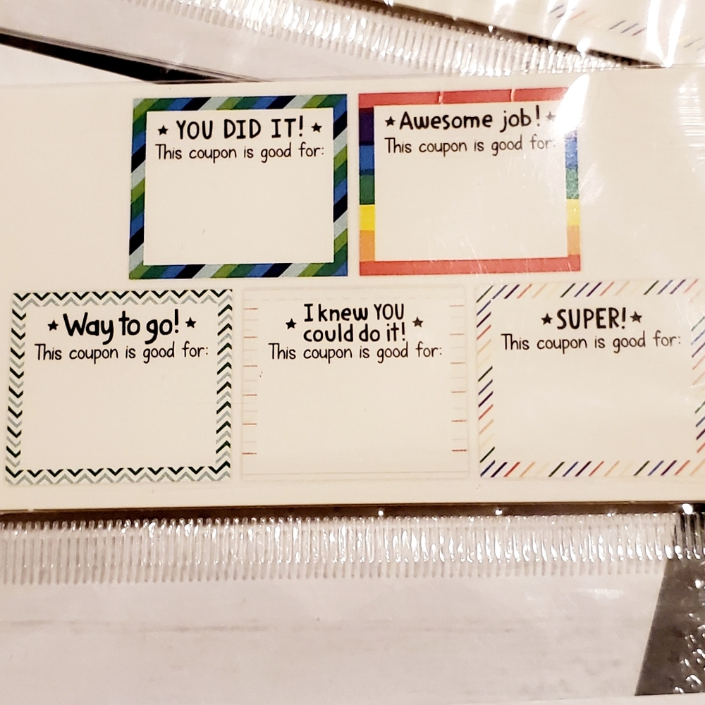 2/$15 - 90 Student Reinforcement Reward Coupons